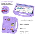 thumbnail image 5 of Allytech Kids Case for iPad 10th Generation 10.9" 2022(A2696 A2757 A2777), Shockproof Handle Kickstand Cartoon EVA Protective Case for iPad 10.9 inch 10th Gen 2022, Lightpurple, 5 of 8