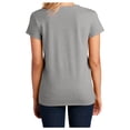 thumbnail image 2 of Yellow Rooster Women's Short Sleeve V-Neck Re-T-Shirts Heathered Navy 4XL, 2 of 6