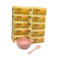 thumbnail image 1 of Domore set de 10 bowls paja de trigo 200 ml ecologicos rosa cocina reutilizable, 1 of 5