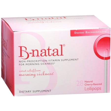 B-natal Morning Sickness Green Apple Lozenges, 28 Count