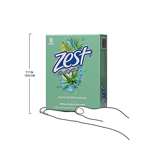 Zest Bar Soap, Fresh Aloe, 4 Oz, 16 Bars Pack