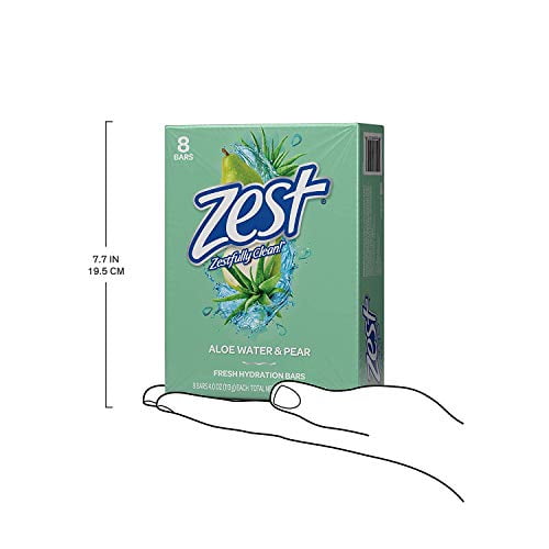 Zest Savon à la Barre Aloès Frais, Pack de 4 Oz, 16 Barres