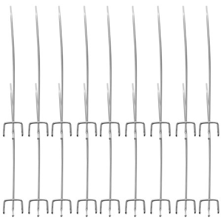 

40Pcs Shelf Hook Supermarket Shelves Three Foot Hook Hole Board Hook Three Fork Triangular Hole Board Hook