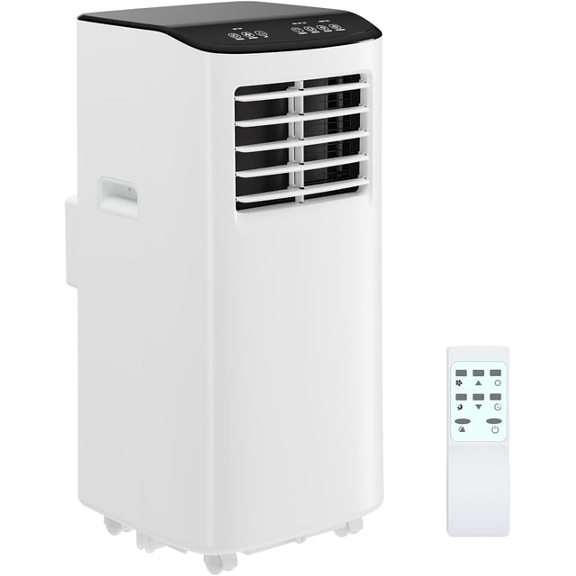 Portable Air Conditioners, 8000 BTU AC Unit with Remote Control, Drainage-Free Cooling, 24H Timer, 4 Modes Quiet Air Conditioner for Bedroom, Office, Window Kit Included, Black