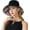 Black, variant on Women Summer Sun Hat Wide Brim Wired Edge Floral Beach Bucket Hats Reversible Foldable Travel UV Protection Lady Hat