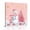Pink, variant on Canvas Wall Art, Pink Christmas Framed Canvas Prints for Bathroom Desk, Snowman Snowflake Gifts Xmas Tree Small Gallery Wrapped Wall Decor for Home Office, Gifts, 8"x8" Ship Next Day