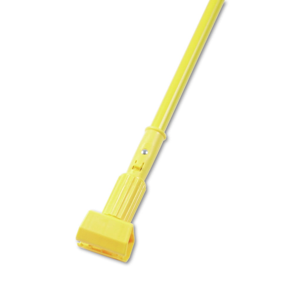 Boardwalk BWK610 Plastic Jaw 60 in. Aluminum Mop Handle - Yellow