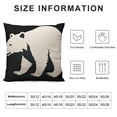 thumbnail image 5 of Heduofu Decorative Outdoor Pillow Covers  Modern Black  Throw Pillow Covers Mountain Forest Southwest Pillowcase Square Linen Cushion Cover for Bedroom Sofa Couch Home Decor White, 5 of 5