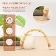 thumbnail image 4 of Uxcell 1Pcs Bamboo Teapot Handle, U-Shape Tea Pot Handle Replacement Wired Copper Kettle Handle for Span 5.1-5.9" Tea Pot Ceramic and Pottery Kettle Accessories Supplies, Gold, 4 of 6