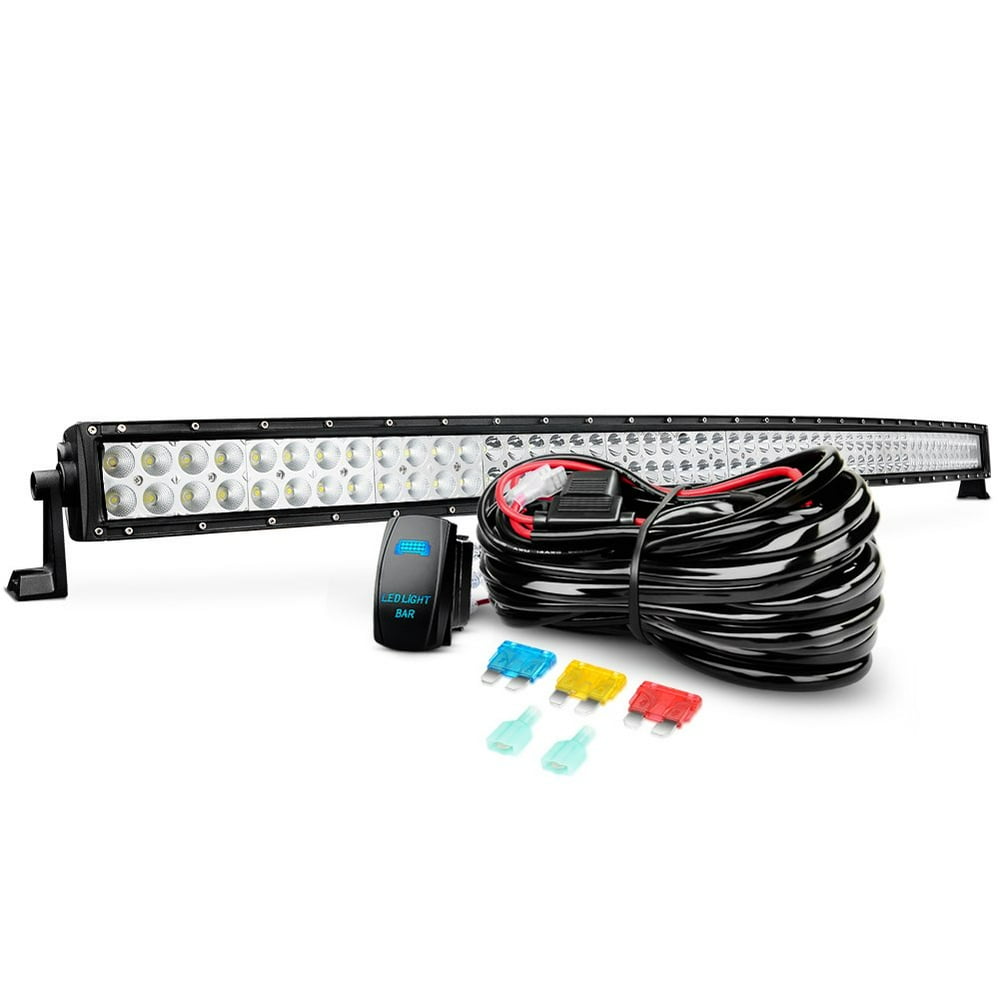 Nilight 54 Inch 312W Curved Spot Flood Combo Led Light Bar LED Off Road