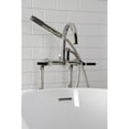 thumbnail image 4 of Aqua Vintage CCK8106DKL Concord Freestanding Tub Faucet with Supply Line, Stop Valve, Polished Nickel, 4 of 7