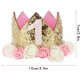 thumbnail image 5 of Sombreros de fiesta de primer cumpleaños Shuxiu Wang corona de princesa para niños con moneda flash y decoración rosa, 5 of 5