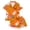 H554 Orange, variant on SJLDQY Halloween Girls Pajama Sets Hallowmas Print Short Sleeve Shirts and Shorts 2 Piece Sets Casual Sleepwear Button Down Pjs for Girls