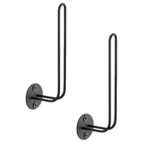 NIAIZEK 2Pcs Black Hat Rack Organizer Wall Hook for Baseball Cap Storage and Display