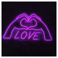 thumbnail image 1 of Letrero Luminoso De Neón "Love To The Heart" Para Dormitorio, Sala Estar, Club, Bar, Fiesta, Decoración Pared 43x25cm, 1 of 5