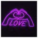 thumbnail image 1 of Letrero Luminoso De Neón "Love To The Heart" Para Dormitorio, Sala Estar, Club, Bar, Fiesta, Decoración Pared 43x25cm, 1 of 5