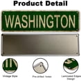 thumbnail image 3 of Washington Sign, America State Name Vintage Metal Tin Sign, Wall Decor for Office/Home/Classroom 4x16 Inches, 3 of 7