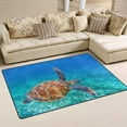 thumbnail image 2 of Dreamtimes Lightweight Soft Area Rugs 60 x 39 inch (5'x 3'3"), Turtle Under The Sea Floor Mat for Kids Playing Room Hardwood Floor Living Room Nursery Rugs, 2 of 6