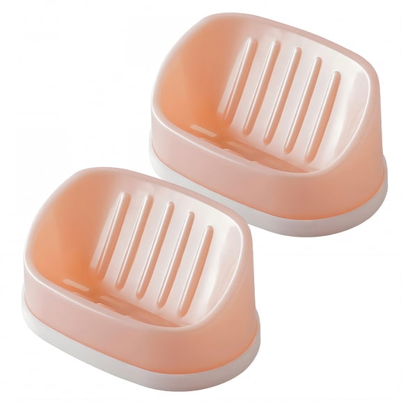 ACDANC Soap Dish,Soap Holder for Easy Drainage,Space-Saving Soap Dish for Shower Compact Soap Container for Travel and Home,Pink