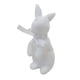 thumbnail image 3 of Figura de conejo flocado, decoración de Pascua, figura de conejo suave, adorno de mesa Blanco, 3 of 6