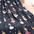 thumbnail image 3 of Dark Blue Ballerina Princess Pattern Blanket,Comfortable Soft Lamb Wool Throw Blanket,All Season,Warm Lightweight Blankets for Sofa Bed Couch Living Room Chair,40"x50", 3 of 4