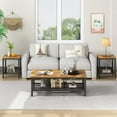 "Recaceik Modern 3-Piece Living Room Table Set with Storage, 17.9 ...