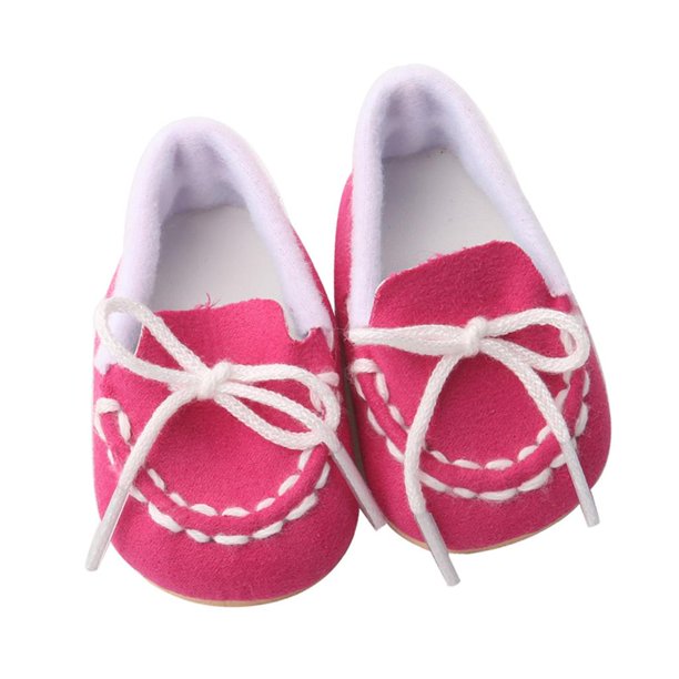 Los Accesorios De Muñeca , Zapatils De Deporte De Los Zapatos Para Dols Americano, Los 7cmx3.5cm, Los Diversos Colores Para Luz roja Baoblaze American Doll Shoes