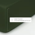 thumbnail image 6 of Noble Linens 4 Piece Holiday Microfiber Bed Sheet Set, Pine Green, King, 6 of 13