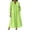 Green, variant on Linen Dress Women A Line Maxi Dresses Plus Size 3/4 Sleeve Dress Solid V Neck Casual Dress with Pockets Navy 3XL