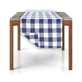 thumbnail image 2 of Fennco Styles Country Buffalo Check Soft Table Runner 16 x 90 Inch - Navy Blue Check Table Cover for Everyday Use, Picnic, Family Gathering, Indoor Outdoor Parties and Special Occasion, 2 of 2
