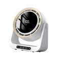 thumbnail image 4 of Fancyes Desktop Fan Mini Carpenter Electrical Digital Display USB Quiet Silent 90  degree Tendency Head Slope for Backpack Households white, 4 of 8