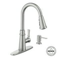 thumbnail image 2 of Moen Tullis 87235SRS Spot Resist Stainless 1-handle Deck Mount Pull-down Kitchen Faucet, 2 of 2