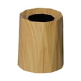 thumbnail image 1 of Cubo de basura redondo, versátil, elegante y decorativo para el hogar. Color de la madera, 1 of 9