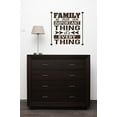 thumbnail image 4 of Everything Home Decor Vinyl Lettering Family Quote Wall Stickers, 23x23-Inch, Chocolate Brown, 4 of 6
