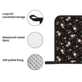 thumbnail image 4 of Daiia Flowers Pattern Oven Mitts and Pot Holders 4 pcs Set,High Heat Resistant 500 Degree Extra Thicken Long Kitchen Cotton Oven Glove, 4 of 6