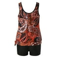 thumbnail image 7 of nerohusy Swimsuit Women 2 Piece,Tankini Bathing Suits for Women Tummy Control Modest Swimsuits Two Piece Swimwear,2024 Womens Flowy Blouson Swim Tank Top with Boy Shorts Swimdress XL, 7 of 7