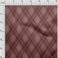thumbnail image 3 of oneOone Viscose Chiffon Dark Rose Brown Fabric Check Quilting Supplies Print Sewing Fabric By The Yard 42 Inch Wide, 3 of 5