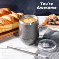 thumbnail image 4 of You''re Awesome Keep That Up - Inspirational Thank You Gifts, New Job Congratulation Christmas Funny Birthday Gifts Idea for Women, Friends, Employee, Coworkers, Wine Tumbler Black, 12 oz, 4 of 6