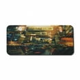 thumbnail image 1 of Landscape Computer Mouse Pad, Cityscape of a Metropolitan Colorful Traffic Jam Crowded Image Photograph Print, Rectangle Non-Slip Rubber Mousepad X-Large, 35" x 15", Multicolor, by Ambesonne, 1 of 2