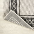 thumbnail image 6 of JONATHAN Y SANTA MONICA 5 x 8 Area Rug, Lucia Diamond Border - Cream/Black, SMB207B-5, 6 of 7