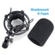 thumbnail image 3 of Soporte amortiguador con filtro antipop para Audio Technica AT2020, 3 of 6