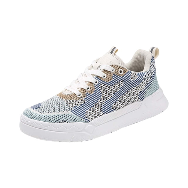 AUDeals Espadrilles Tissées pour Femmes, Chaussures Rétro à Plateforme Tressée avec Confort Léger Décontracté pour la Marche et la Randonnée (Bleu Ciel, 9)