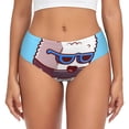 thumbnail image 1 of Balery Sushi Salmon Surfing Ropa Interior de Algodón para Mujer con Dibujo – Braguitas Cómodas y Elásticas, Estilo Clásico-4X-Large, 1 of 6
