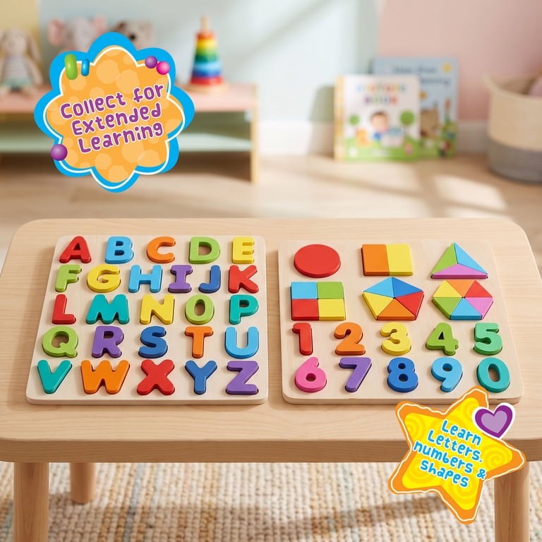 Spark Create Imagine Wooden Alphabet Puzzle, 27 Pieces photo 4