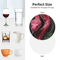 thumbnail image 6 of Kdxio Red Viper Jungle Intensity Funny Coasters,4 Pcs Leather Coasters,Housewarming Gifts,Protect Furniture from Water Marks Scratch and Damage, 6 of 6