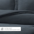thumbnail image 6 of Cloud Weave Textured Comforter Set Plush All-Season Down Alternative Bedding - Comfort Canopy, 6 of 18