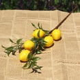 thumbnail image 3 of Artificial Lemon Bunch Branch Garland Vine Wreath Lifelike Fake Fruit Props Home Garden Wedding Party Decoration 50cm, 3 of 9