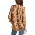 thumbnail image 2 of Jones New York womens  Kelly Blouse, l, Brown, 2 of 2