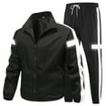 thumbnail image 4 of Mens Track Suits 2 Piece Set Casual Athletic Jogging Sweatsuits with Pockets Full Zip Hoodie and Sweatpants for Men Fall Winter Outdoor Sports Workout Gym Running Sets, 4XL, 4 of 7