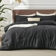 thumbnail image 1 of Juego de edredón doble Bedsure, suave, negro, 173 x 224 cm, 1 of 8